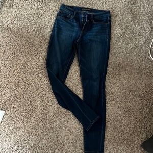 Express mid rise skinny jeans
